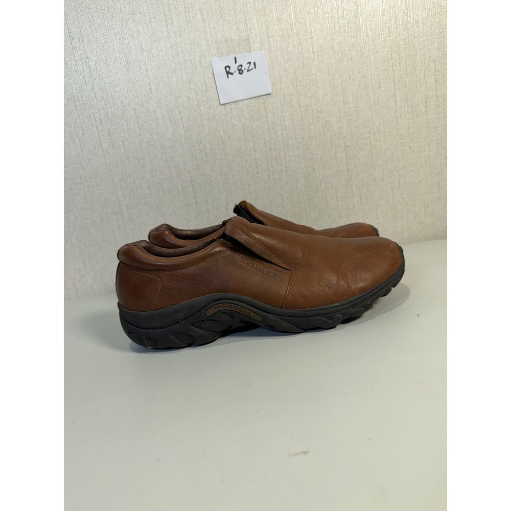 Merrell Jungle Moc Leather Dark Brown Slip On Shoes Mens 11.5 60883